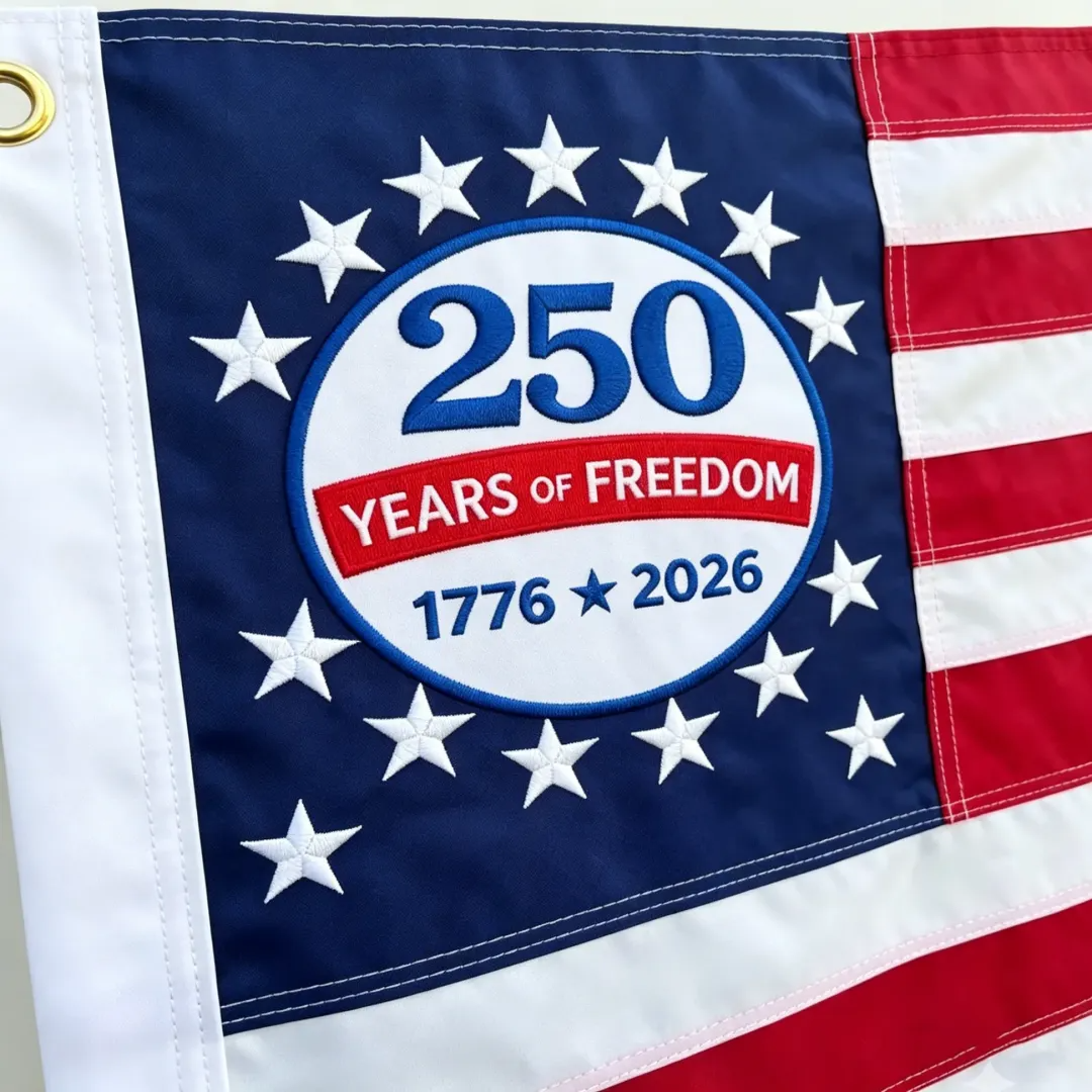 Last Day 50% OFF🔥250th Anniversary USA Commemorative Flag (3x5 Ft),Double-Sided Embroidered