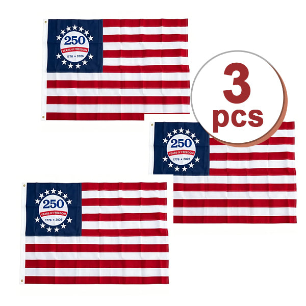 Last Day 50% OFF🔥250th Anniversary USA Commemorative Flag (3x5 Ft),Double-Sided Embroidered