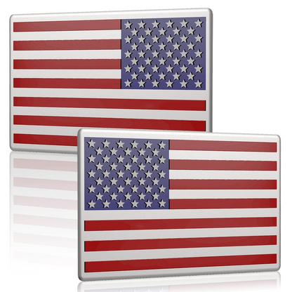 🔥3D All-Black American Flag Emblem Decal