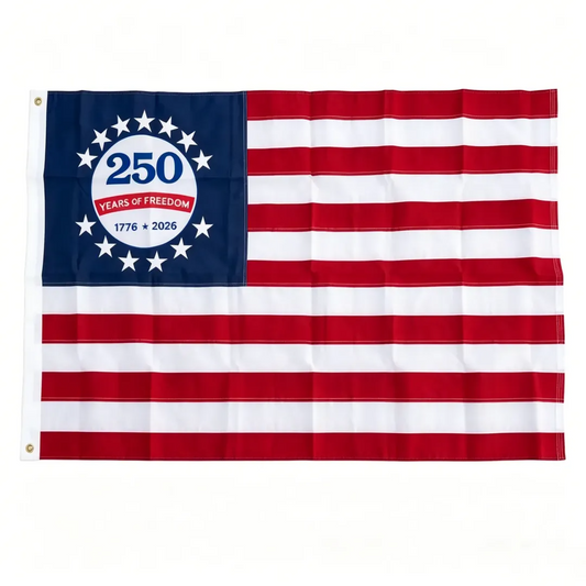Last Day 50% OFF🔥250th Anniversary USA Commemorative Flag (3x5 Ft),Double-Sided Embroidered