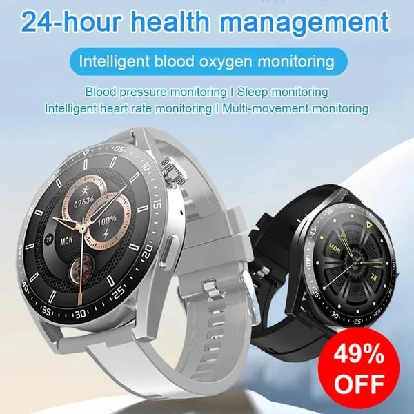 🔥🔥🔥HW Painless Blood Glucose ALL DAY Monitoring Smart Bluetooth Watch