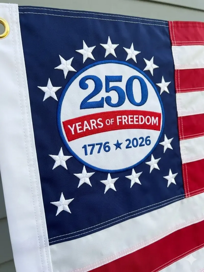 Last Day 50% OFF🔥250th Anniversary USA Commemorative Flag (3x5 Ft),Double-Sided Embroidered