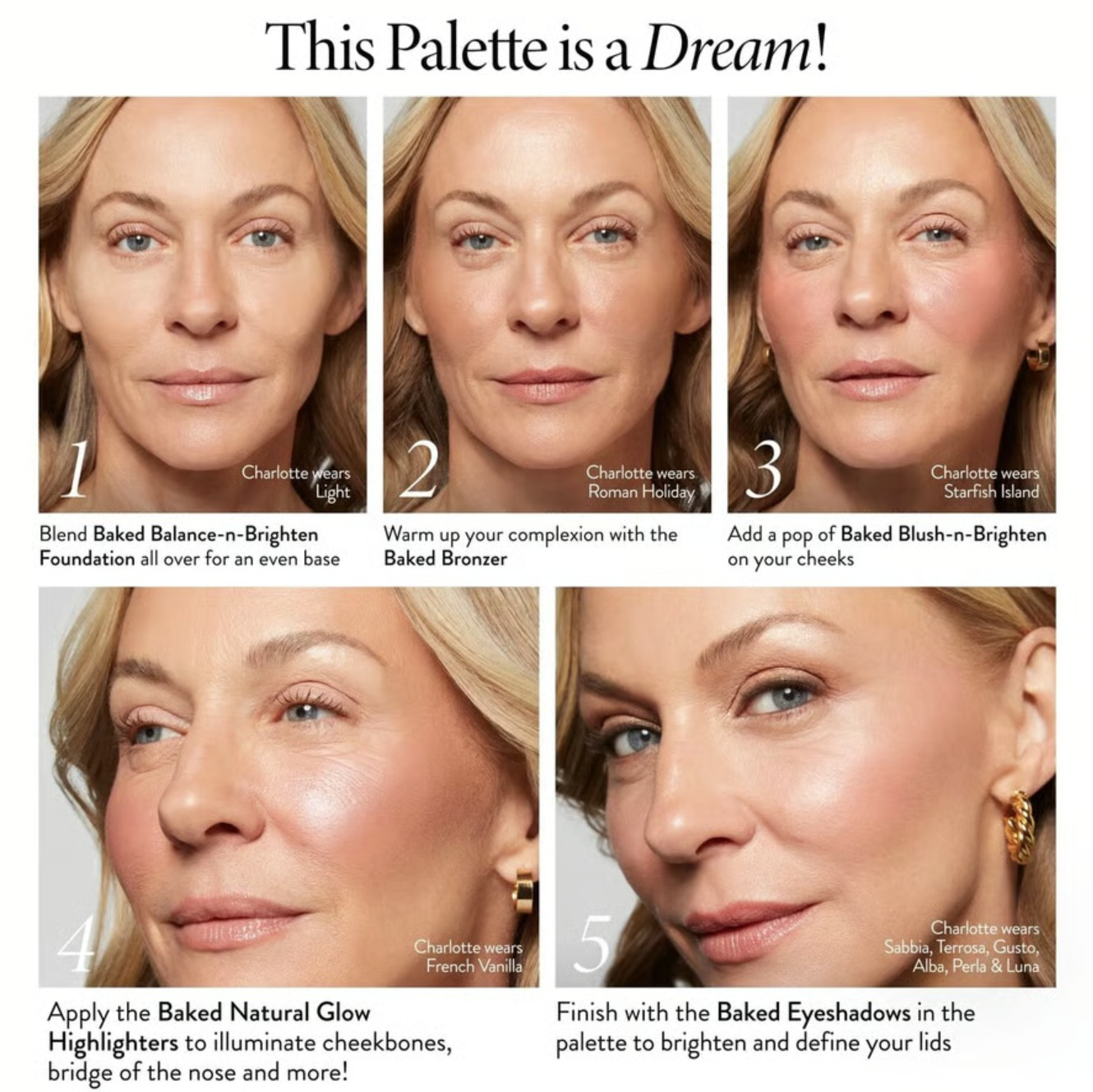 🔥LAST DAY 60% OFF -Baked Starter Kit - Tuscan Dreams includes Baked Multicolor Eyeshadow Palette